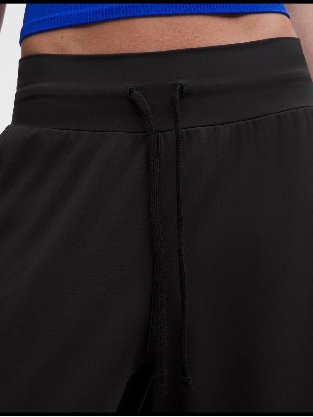 lululemon athletica Black Drawstring Wide-Leg Track Pants - Picture 4 of 8